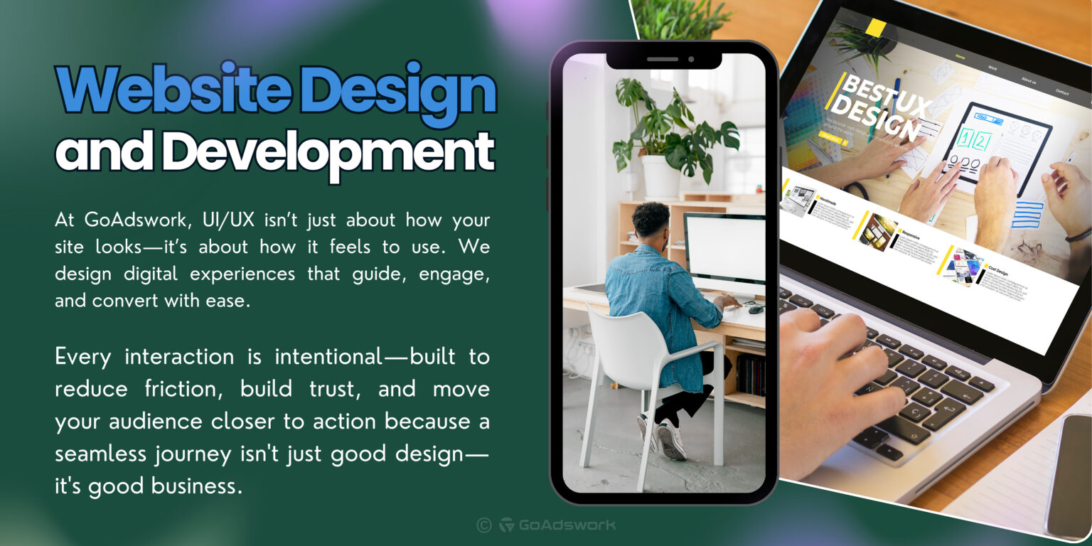 Web Design Responsive, SEO-friendly website design and development by GoAdswork for high-conversion user experience